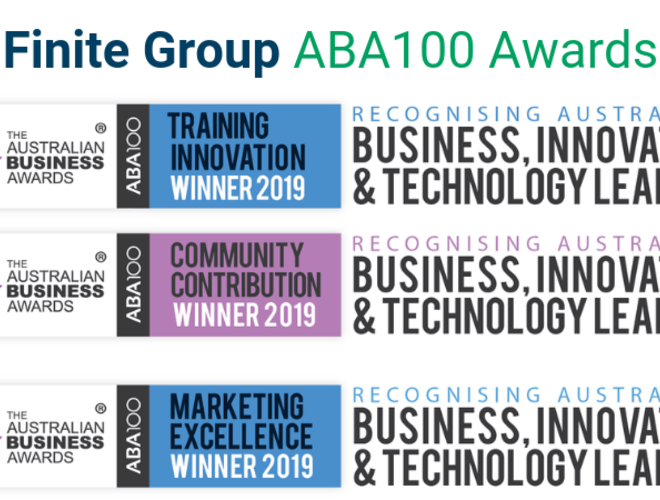 Media Release: Finite Group Wins The Trifecta At The 2019 ABA100 Awards